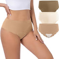 Camel Proof Seamless Underwear for Women 3 Packs No Show Invisible Cheeky Panty Liners Workout Gym Yoga Panties